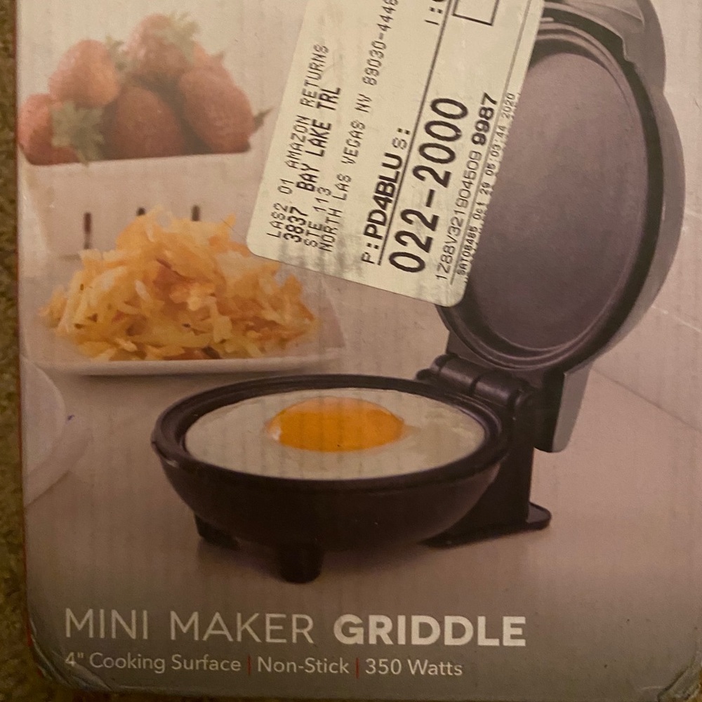 Mini maker griddle